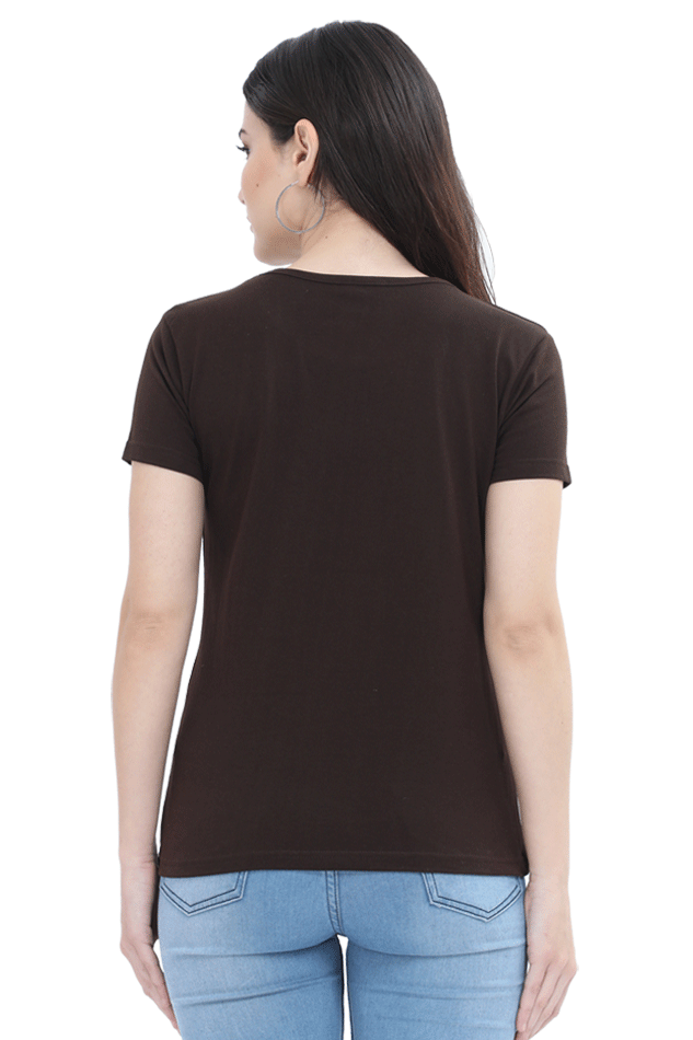 Lakshmi Bai Warrior Spirit Round Neck Half Sleeve Classic T-Shirts for Women Vastrdhamm