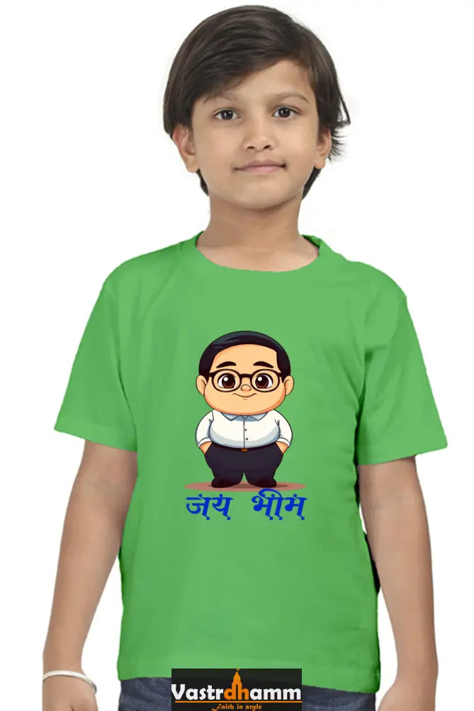 Ambedkar Vision Round Neck Half Sleeve Classic T-Shirts for Boy Vastrdhamm