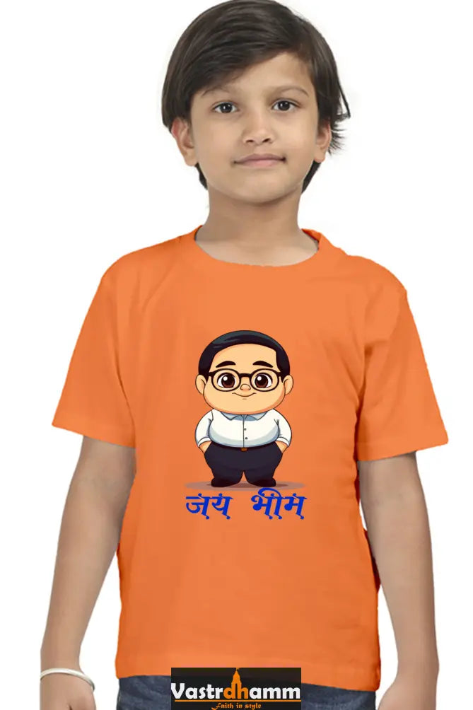 Ambedkar Vision Round Neck Half Sleeve Classic T-Shirts for Boy Vastrdhamm
