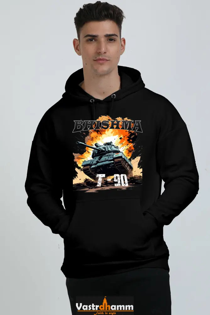 Bhishma T-90 Pride Oversized Hooded Sweatshirt T-Shirts for Men Vastrdhamm