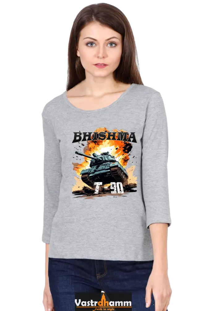 Bhishma T-90 Pride Round Neck Full Sleeve T-Shirts for Women Vastrdhamm