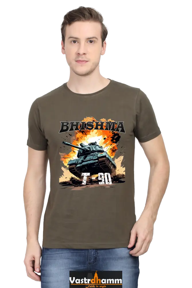 Bhishma T-90 Pride Round Neck Half Sleeve Classic T-Shirts for Men Vastrdhamm