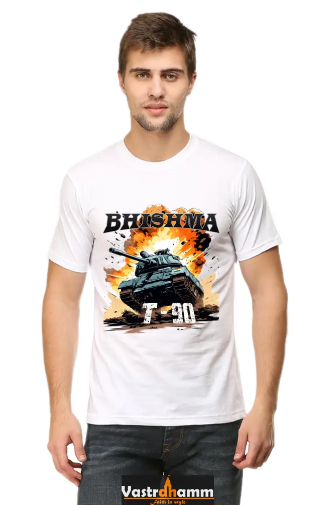 Bhishma T-90 Pride Round Neck Half Sleeve Classic T-Shirts for Men Vastrdhamm