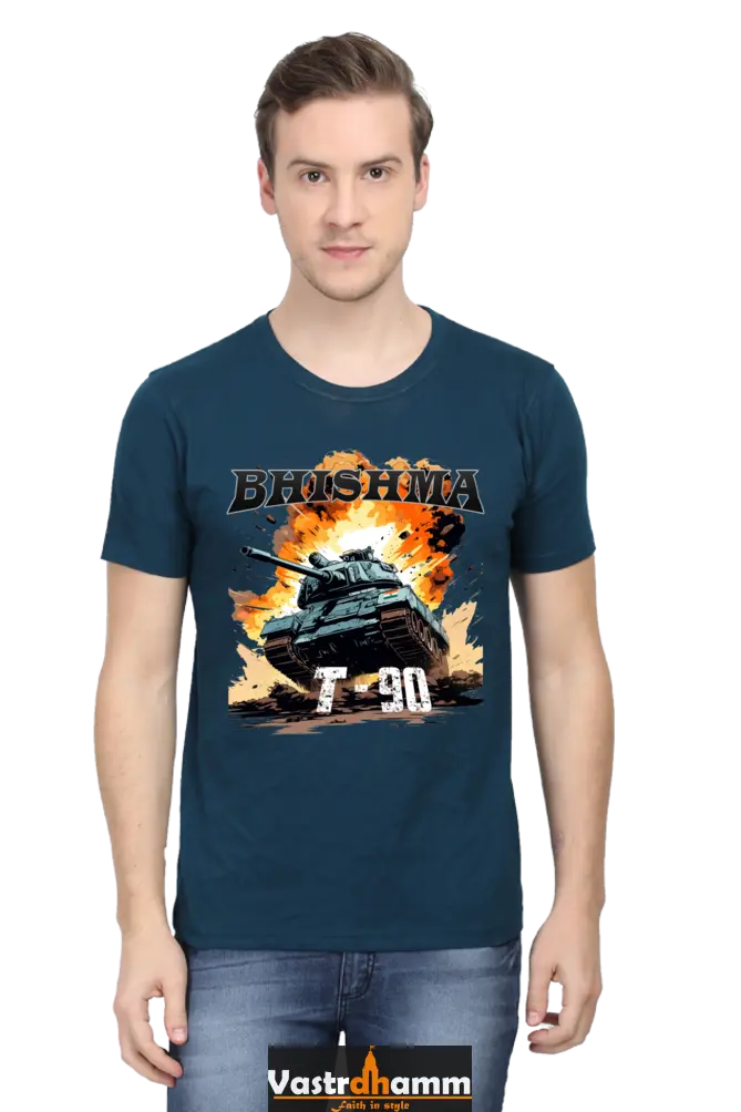 Bhishma T-90 Pride Round Neck Half Sleeve Classic T-Shirts for Men Vastrdhamm