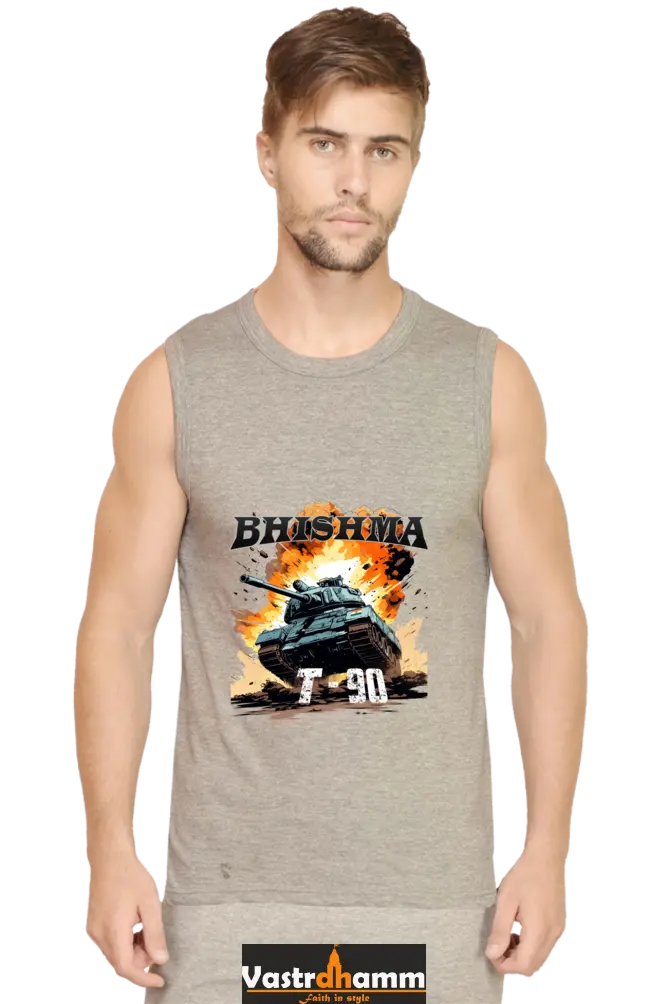 Bhishma T-90 Pride Round Neck Sleeveless T-Shirts for Men Vastrdhamm