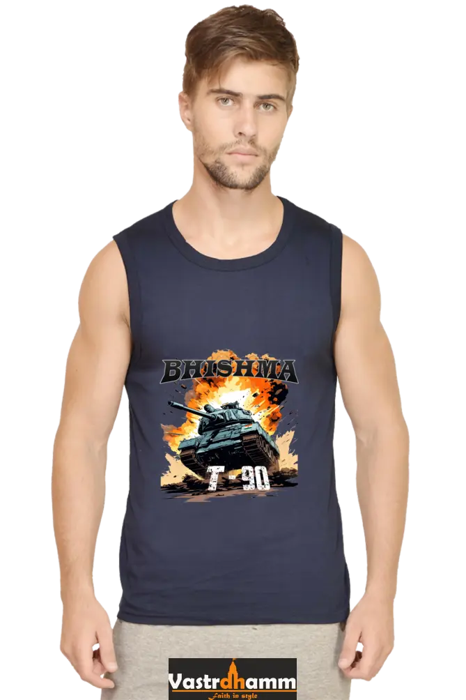 Bhishma T-90 Pride Round Neck Sleeveless T-Shirts for Men Vastrdhamm