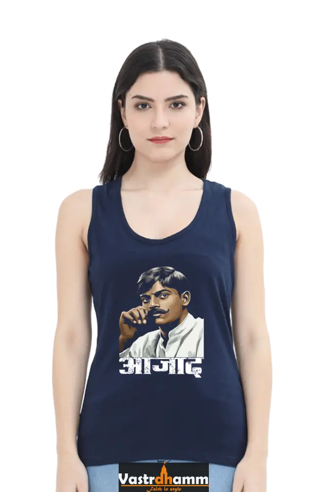 Chandra Shekhar Azad CourageTank Top T-Shirts for Women Vastrdhamm
