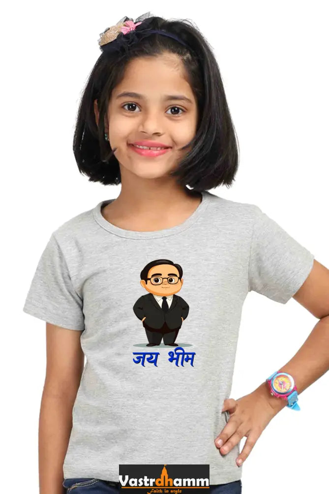 Constitution Maker Round Neck Half Sleeve Classic T-Shirts for Girl Vastrdhamm