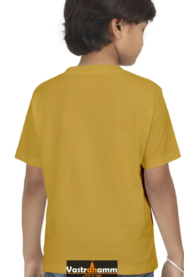 Durga Protector Round Neck Half Sleeve Classic T-Shirts for Boy Vastrdhamm