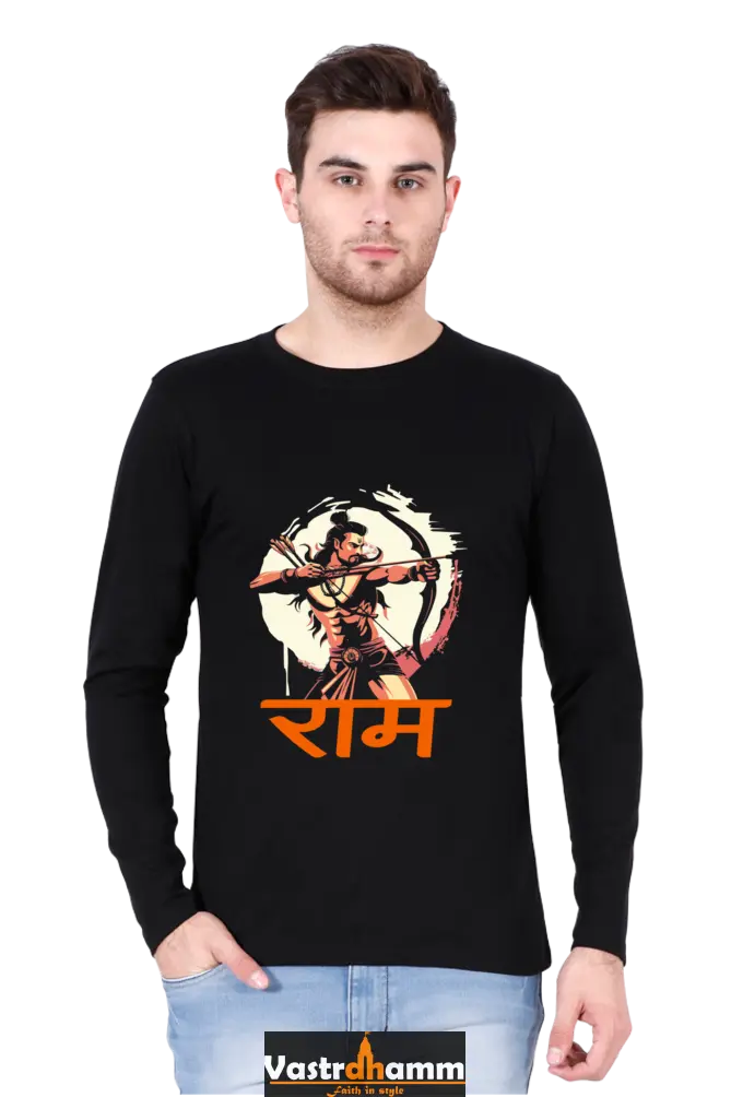 Energetic Ram JiRound Neck Full Sleeve T-Shirt For Men Vastrdhamm
