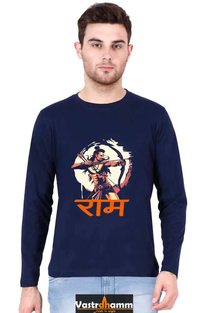 Energetic Ram JiRound Neck Full Sleeve T-Shirt For Men Vastrdhamm