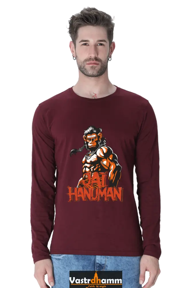 Fierce Hanuman Ji Round Neck Full Sleeve Vastrdhamm