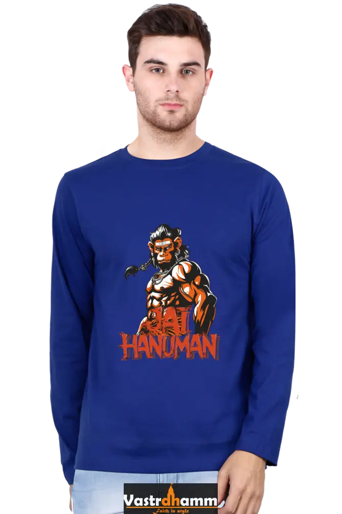Fierce Hanuman Ji Round Neck Full Sleeve Vastrdhamm