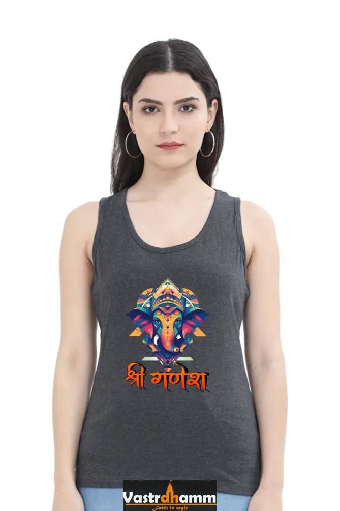 Ganesha BlessingsTank Top T-Shirts for Women Vastrdhamm