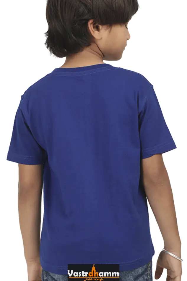 Ganesha Devotion Round Neck Half Sleeve Classic T-Shirts for Boy Vastrdhamm