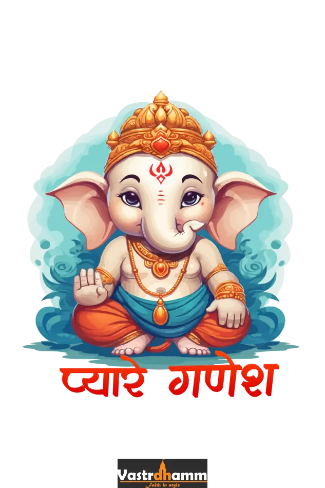 Ganesha Protector Hoodie Sweatshirt T-Shirts for Boy Vastrdhamm