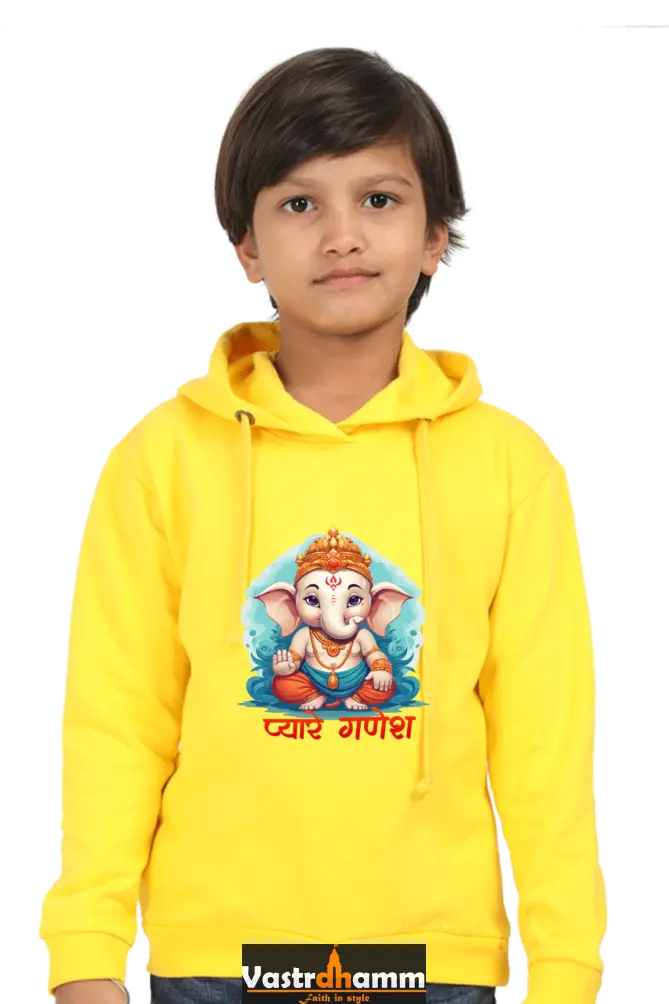 Ganesha Protector Hoodie Sweatshirt T-Shirts for Boy Vastrdhamm