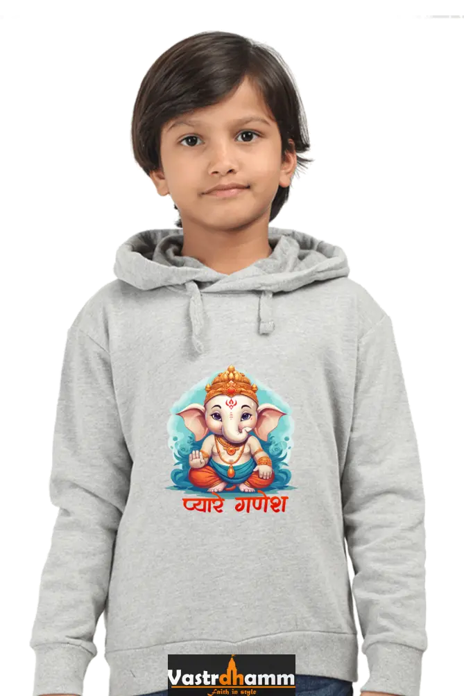 Ganesha Protector Hoodie Sweatshirt T-Shirts for Boy Vastrdhamm