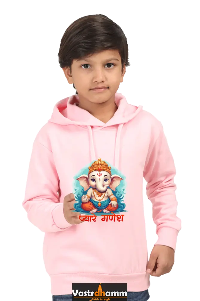 Ganesha Protector Hoodie Sweatshirt T-Shirts for Boy Vastrdhamm