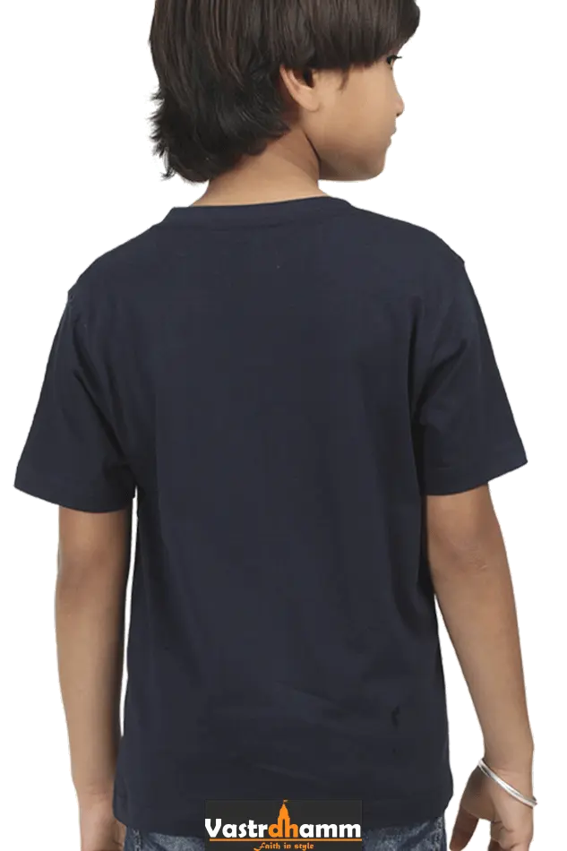 Ganesha Protector Round Neck Half Sleeve Classic T-Shirts for Boy Vastrdhamm