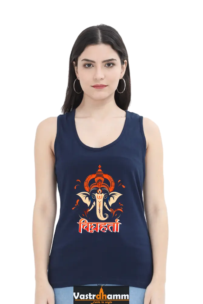 Ganesha ProtectorTank Top T-Shirts for Women Vastrdhamm