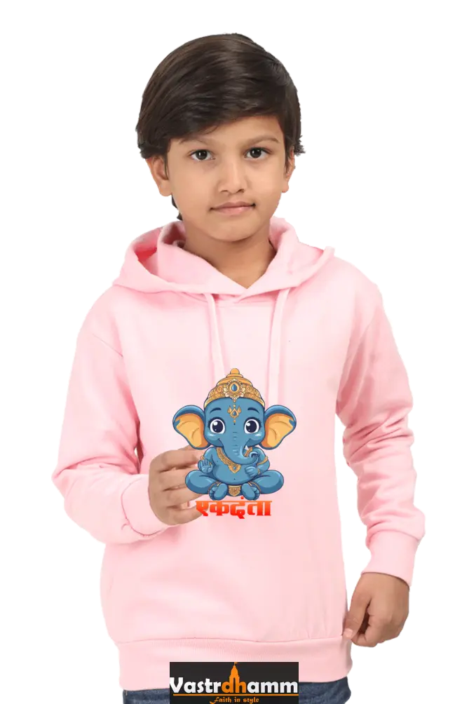 Ganesha Wisdom Hoodie Sweatshirt T-Shirts for Boy Vastrdhamm