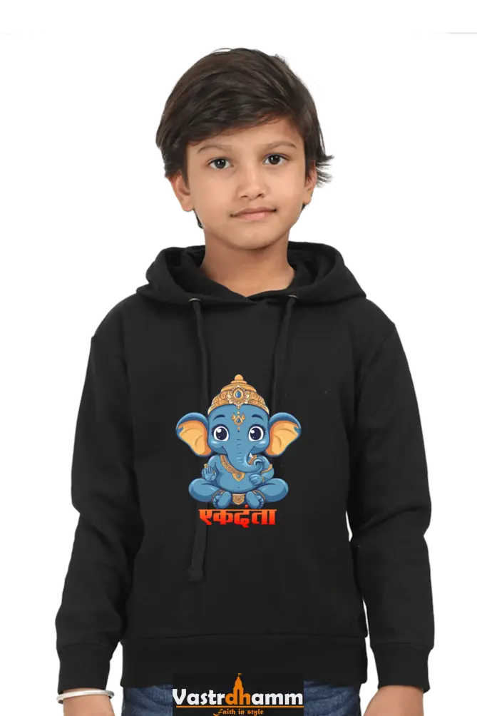 Ganesha Wisdom Hoodie Sweatshirt T-Shirts for Boy Vastrdhamm