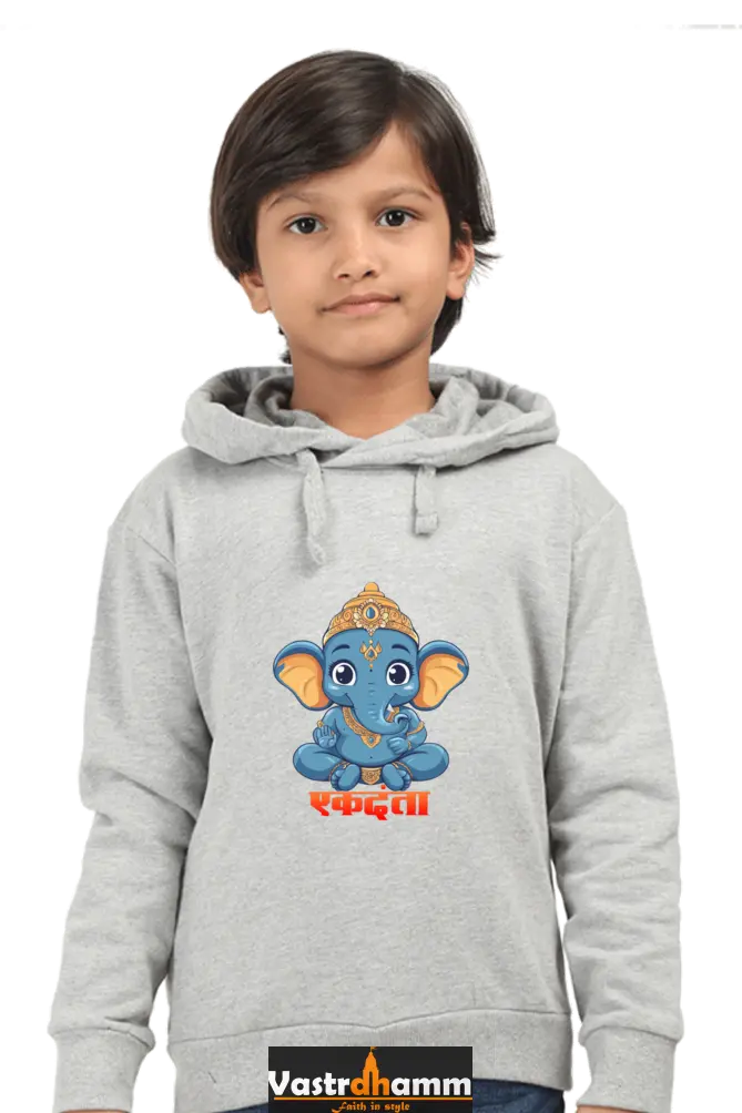 Ganesha Wisdom Hoodie Sweatshirt T-Shirts for Boy Vastrdhamm
