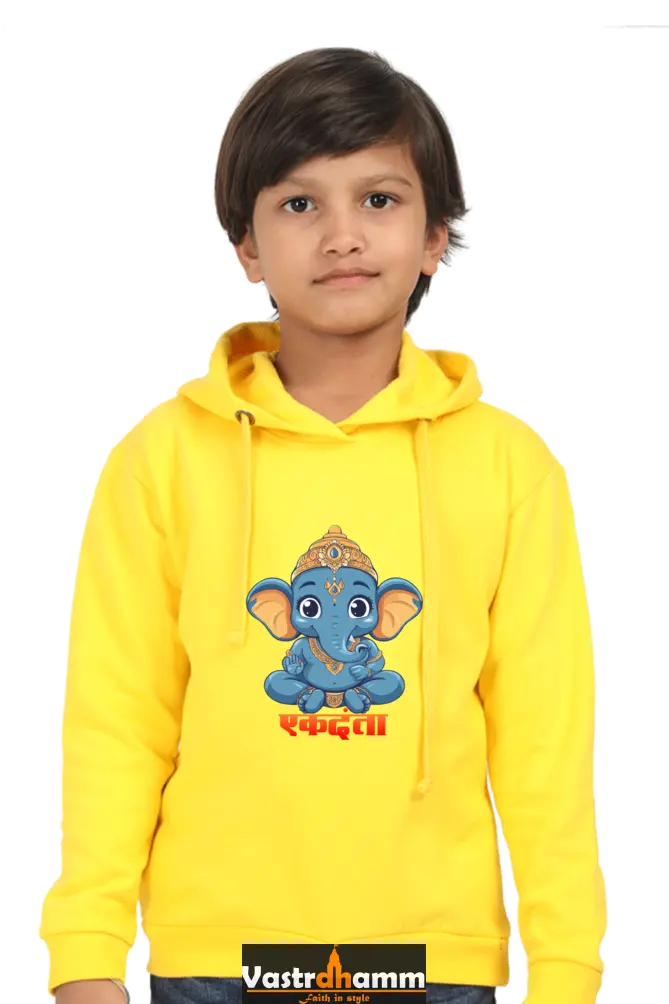 Ganesha Wisdom Hoodie Sweatshirt T-Shirts for Boy Vastrdhamm