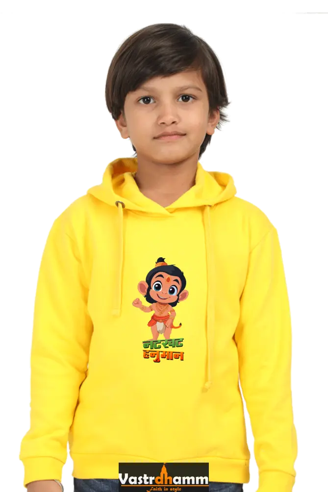 Hanuman Bhakti Hoodie Sweatshirt T-Shirts for Boy Vastrdhamm