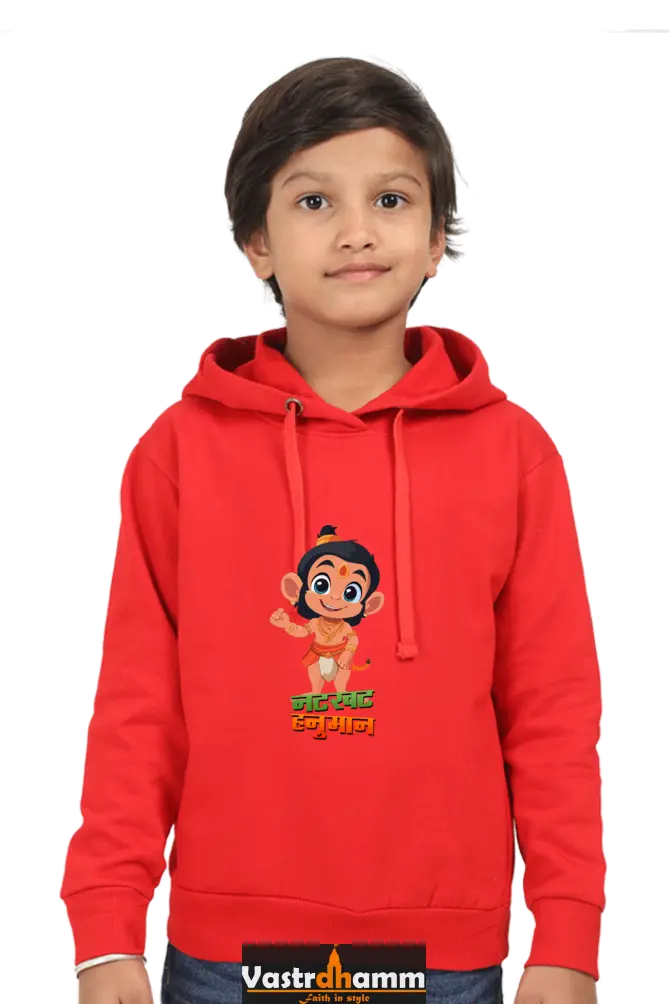 Hanuman Bhakti Hoodie Sweatshirt T-Shirts for Boy Vastrdhamm