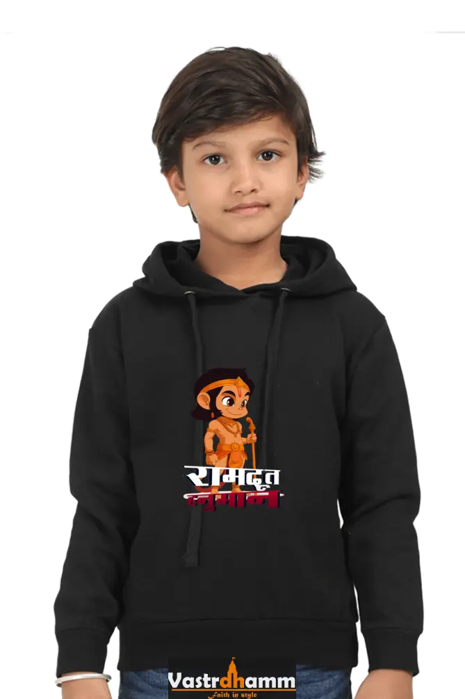 Hanuman Devotion Hoodie Sweatshirt T-Shirts for Boy Vastrdhamm