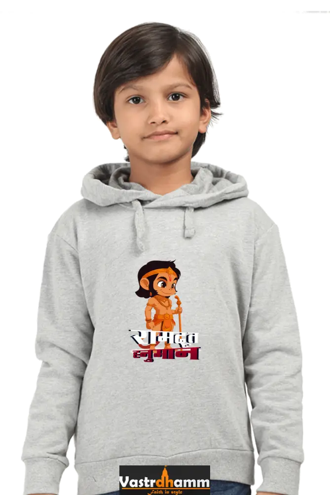 Hanuman Devotion Hoodie Sweatshirt T-Shirts for Boy Vastrdhamm