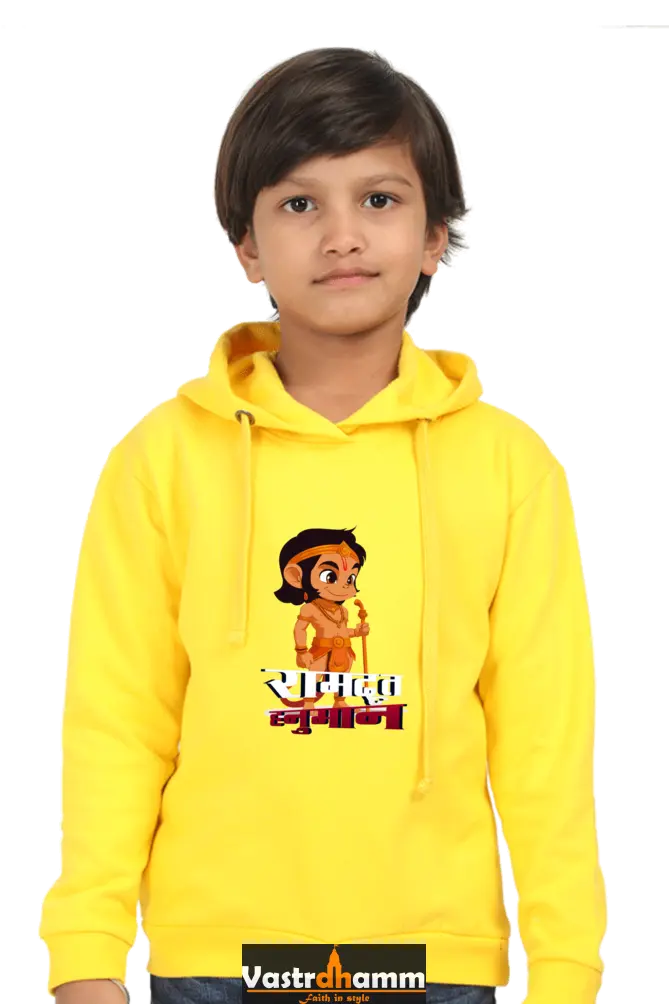 Hanuman Devotion Hoodie Sweatshirt T-Shirts for Boy Vastrdhamm