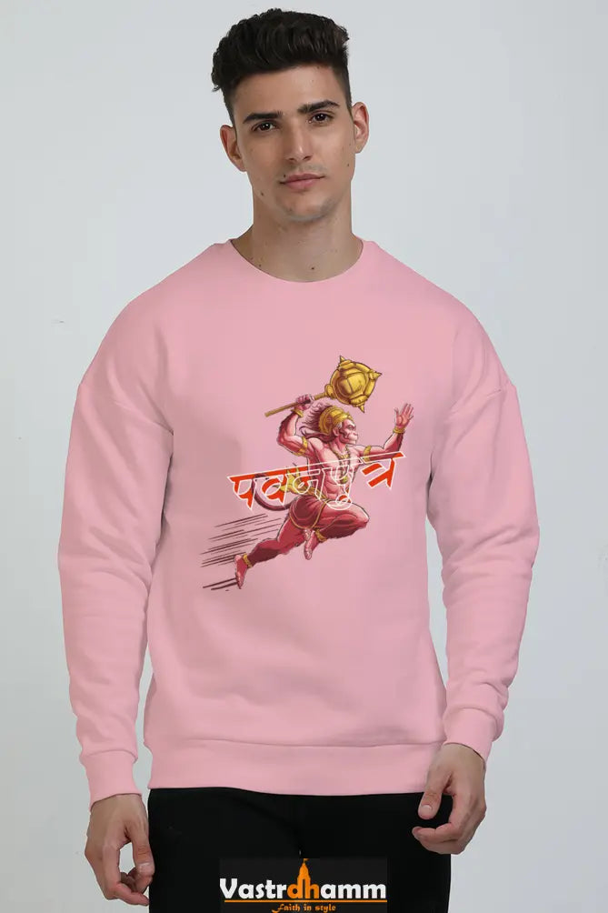 Hanuman Devotion Oversized Sweatshirt T-Shirts for Men Vastrdhamm