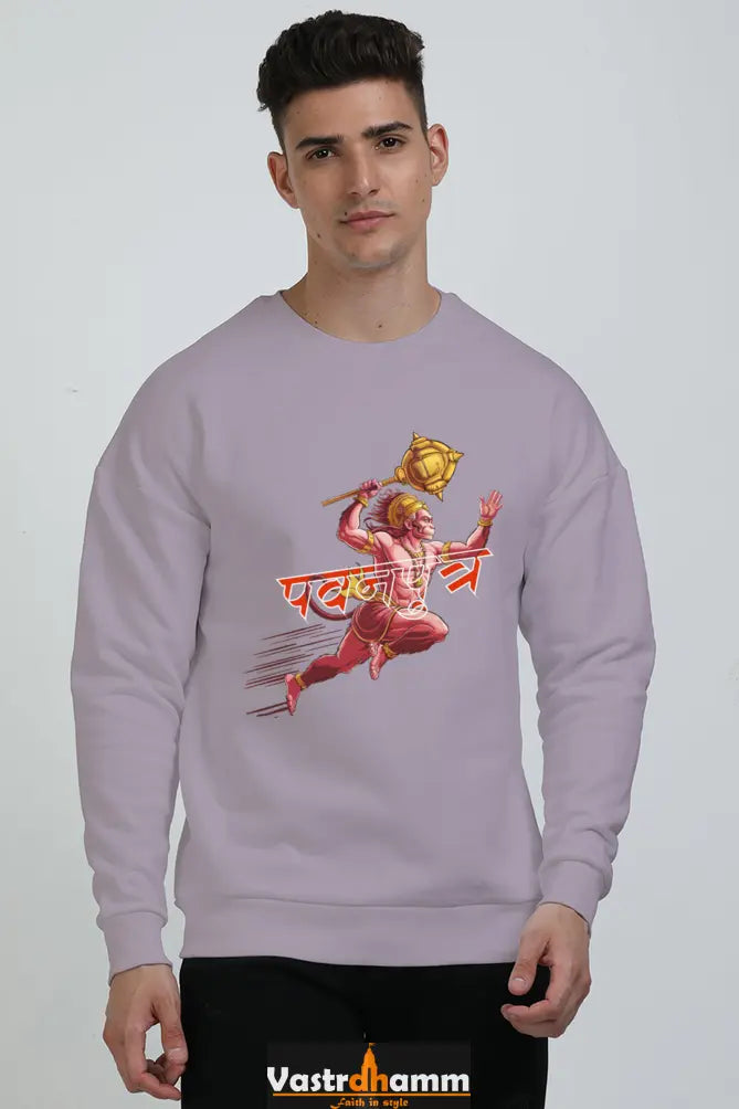 Hanuman Devotion Oversized Sweatshirt T-Shirts for Men Vastrdhamm