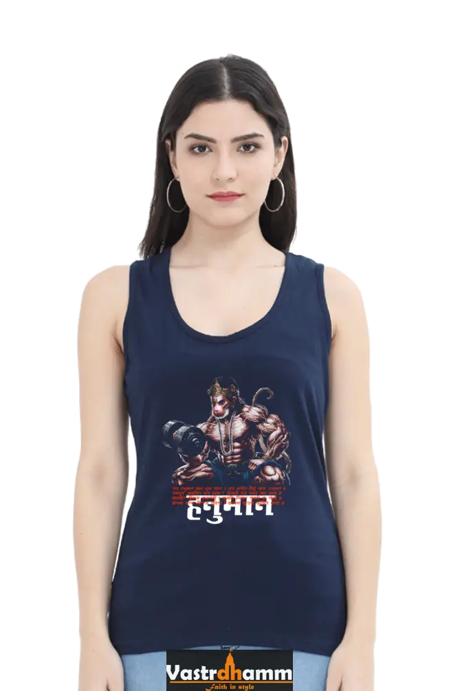 Hanuman Divine ProtectorTank Top T-Shirts for Women Vastrdhamm