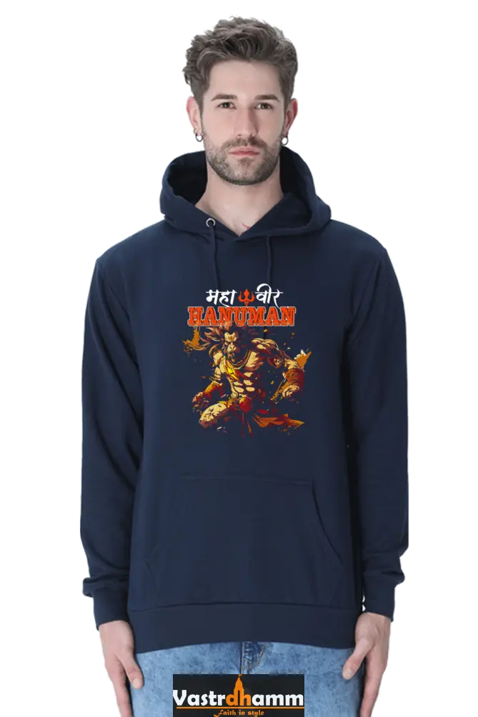 Hanuman Divine Strength Hoodie Sweatshirt T-Shirts for Men Vastrdhamm