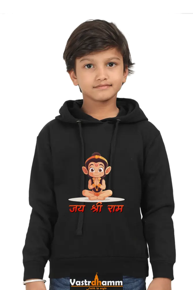 Hanuman Flying High Hoodie Sweatshirt T-Shirts for Boy Vastrdhamm