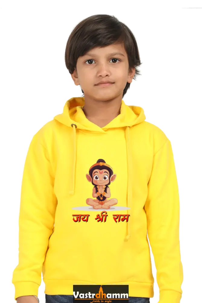 Hanuman Flying High Hoodie Sweatshirt T-Shirts for Boy Vastrdhamm