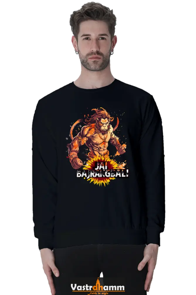 Hanuman Heroic Deeds Sweatshirt T-Shirts for Men Vastrdhamm