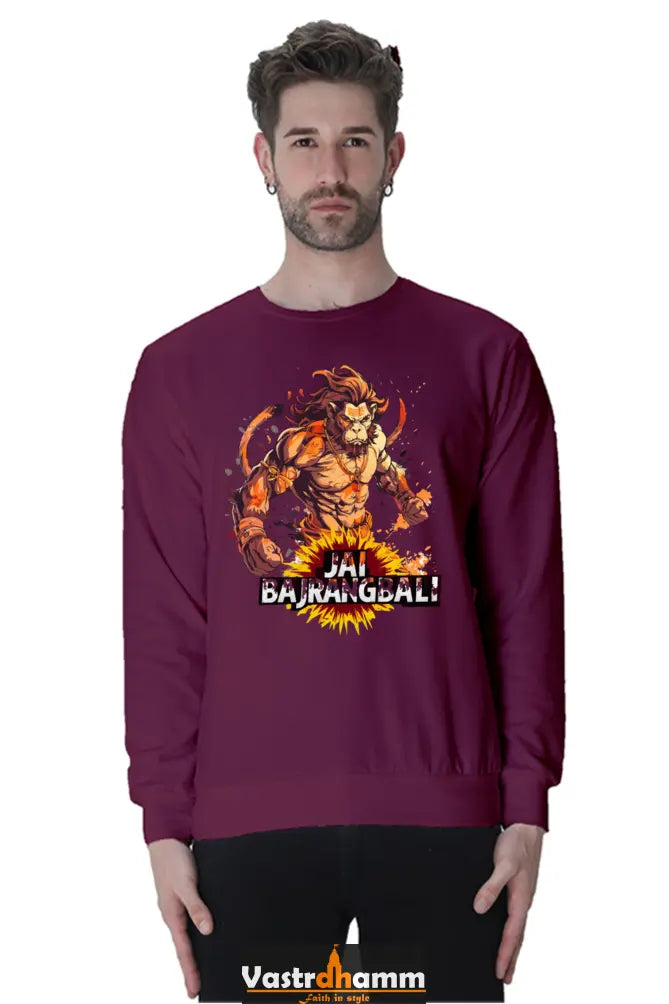 Hanuman Heroic Deeds Sweatshirt T-Shirts for Men Vastrdhamm
