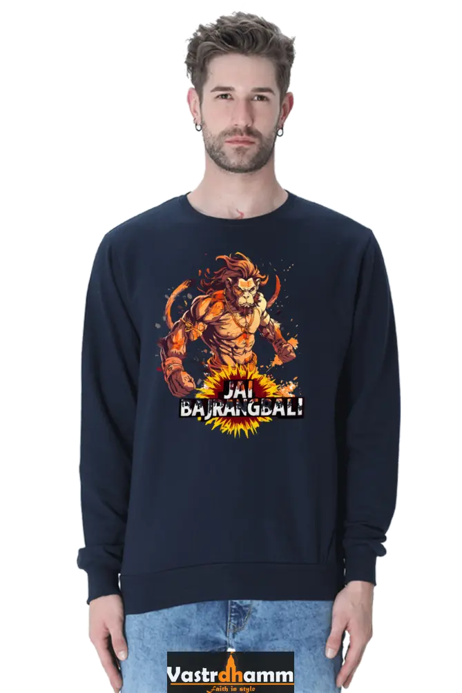 Hanuman Heroic Deeds Sweatshirt T-Shirts for Men Vastrdhamm