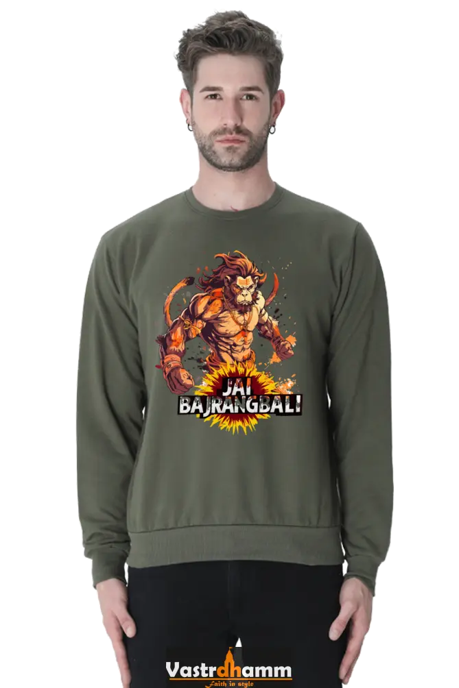 Hanuman Heroic Deeds Sweatshirt T-Shirts for Men Vastrdhamm