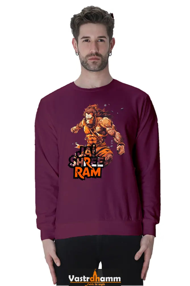 Hanuman Mountain Lifter Sweatshirt T-Shirts for Men Vastrdhamm