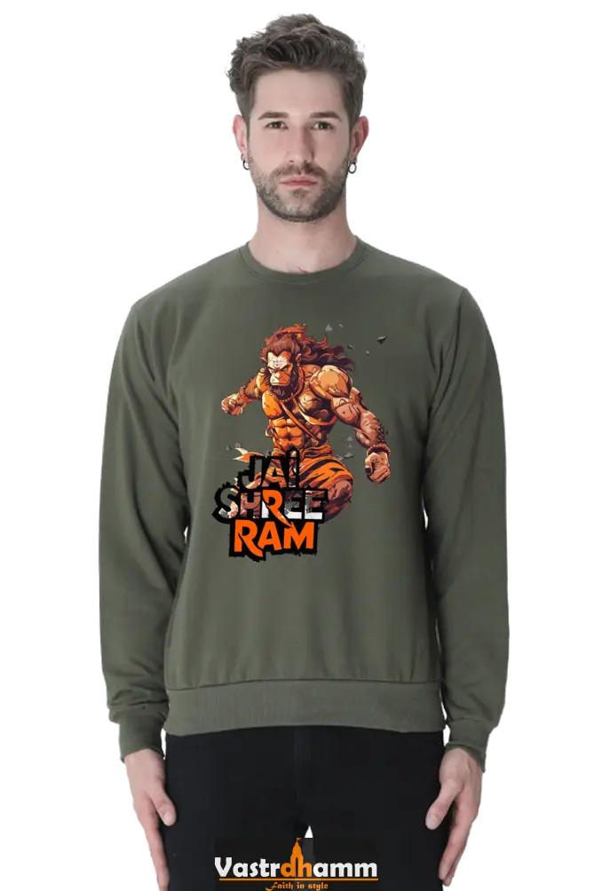 Hanuman Mountain Lifter Sweatshirt T-Shirts for Men Vastrdhamm