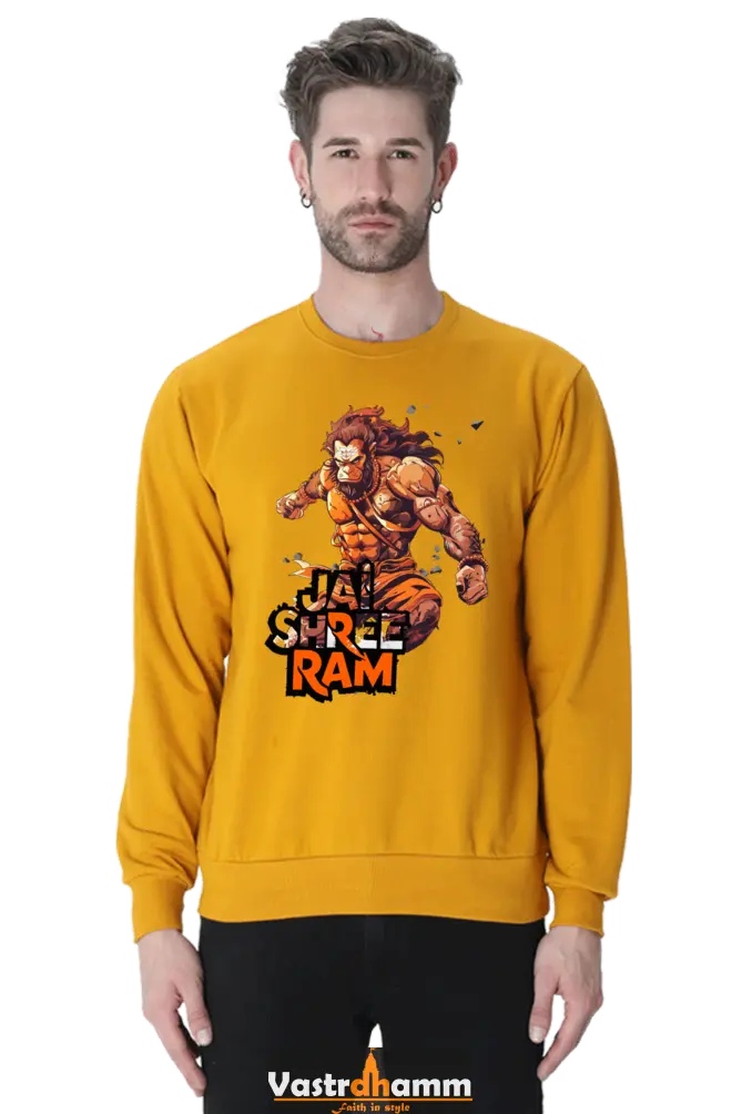 Hanuman Mountain Lifter Sweatshirt T-Shirts for Men Vastrdhamm