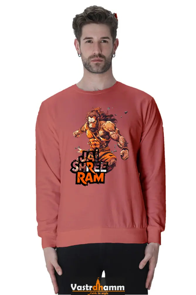 Hanuman Mountain Lifter Sweatshirt T-Shirts for Men Vastrdhamm