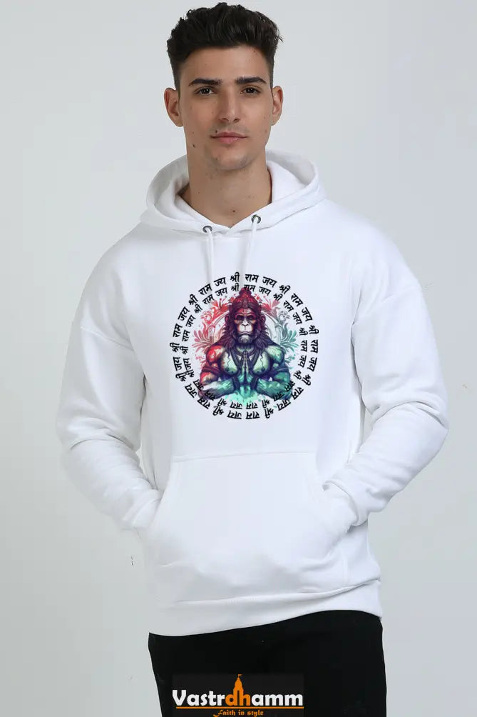 Hanuman Primal Force Oversized Hooded Sweatshirt T-Shirts for Men Vastrdhamm