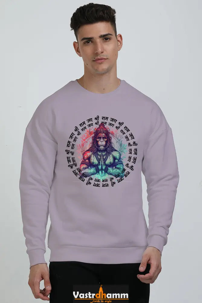 Hanuman Sacred Might Oversized Sweatshirt T-Shirts for Men Vastrdhamm